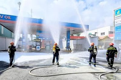 Dầu khí Mê Kông chi nhánh An Giang đảm bảo an toàn phòng cháy chữa cháy
