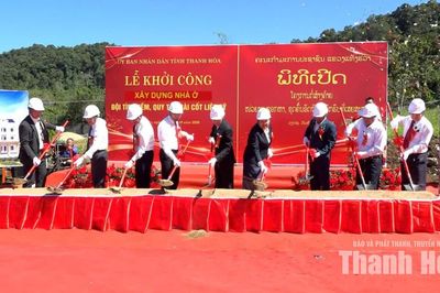 Khởi công xây dựng nhà ở cho Đội Quy tập hài cốt liệt sĩ tại Lào