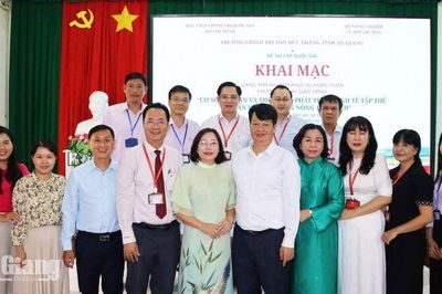 An Giang giảng thử nghiệm chuyên đề phát triển kinh tế tập thể