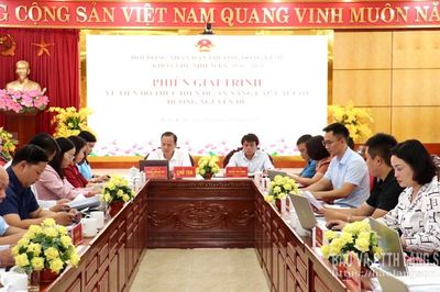 HĐND phường Đông Kinh họp phiên giải trình về tiến độ thực hiện dự án nâng cấp, cải tạo đường Nguyễn Du