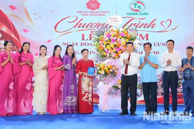Hội Nữ doanh nhân tỉnh Ninh Bình kỷ niệm Ngày Doanh nhân Việt Nam và Ngày Phụ nữ Việt Nam