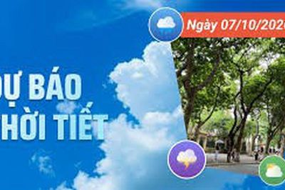 Ngày 7/10: Trung Bộ mưa rất lớn, Bắc Bộ nắng ráo