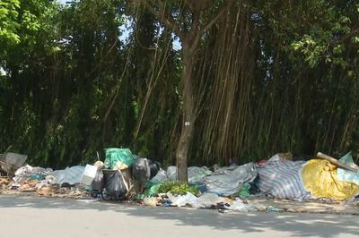 Phường Hà Đông: Bãi rác tự phát ngay điểm chân rác