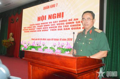 Xây dựng 'Vòm phòng không bền vững'' trên địa bàn Quân khu 7