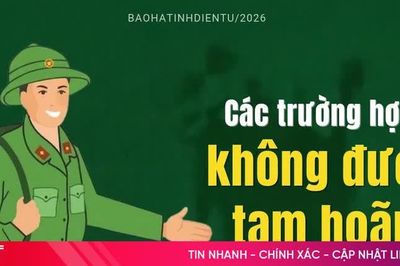 [Infographic] Các trường hợp không được tạm hoãn nghĩa vụ quân sự