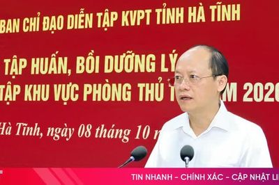Nắm chắc nội dung, vận dụng sát thực tiễn trong diễn tập khu vực phòng thủ tỉnh Hà Tĩnh