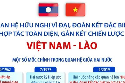 Quan hệ hữu nghị vĩ đại, đoàn kết đặc biệt, hợp tác toàn diện, gắn kết chiến lược Việt Nam-Lào