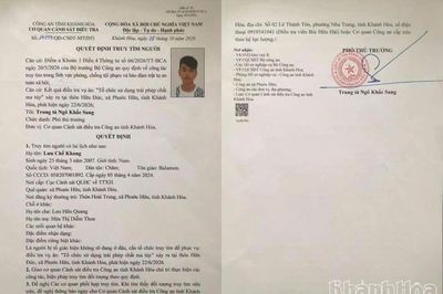 Công an tỉnh Khánh Hòa truy tìm đối tượng liên quan vụ sử dụng trái phép chất ma túy