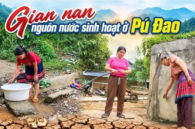 Gian nan nguồn nước sinh hoạt ở Pú Đao