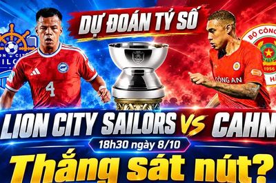 Dự đoán tỷ số Lion City Sailors vs CAHN, 18h30 ngày 8/10: Thắng sát nút?