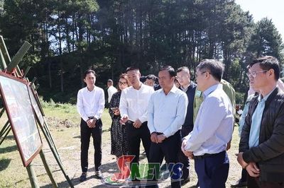 Kiểm tra tiến độ thực hiện một số dự án du lịch tại Vân Sơn, Vân Hồ