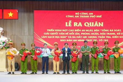 Công an thành phố ra quân cao điểm 60 ngày, đêm làm sạch địa bàn