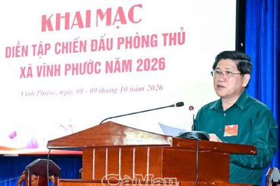 Xã Vĩnh Phước khai mạc diễn tập chiến đấu phòng thủ năm 2026