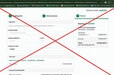 Xuất hiện website giả mạo bán tour Sơn Đoòng, du khách cần cảnh giác