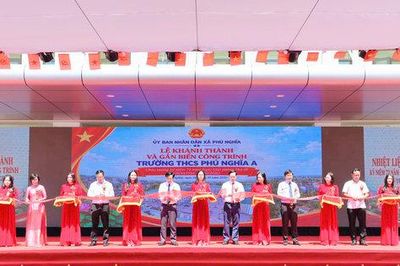 Phú Nghĩa khánh thành công trình trường học chào mừng Ngày Giải phóng Thủ đô