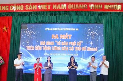 Phường Hồng Hà ra mắt mô hình 'Tổ dân phố số' trên iHanoi