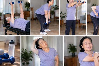 5 bài tập tạ tay cải thiện sức khỏe toàn thân cho người cao tuổi