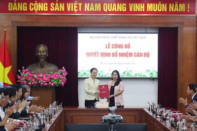 Bộ VHTTDL công bố các quyết định điều động, bổ nhiệm cán bộ