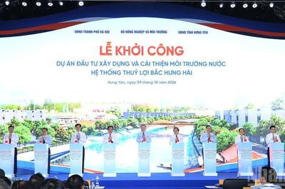 Khởi công dự án đầu tư xây dựng và cải thiện môi trường nước hệ thống thủy lợi Bắc Hưng Hải