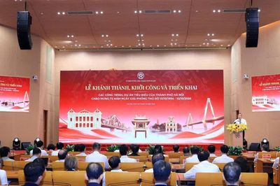 Hà Nội công bố 292 công trình, dự án với tổng vốn gần 385.000 tỷ đồng dịp 10-10