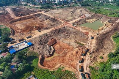 Hà Nội: Tăng tốc thi công hồ điều hòa gần 500 tỷ đồng