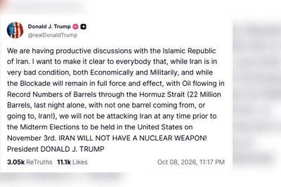 Tổng thống Mỹ tuyên bố không tấn công Iran trước cuộc bầu cử giữa nhiệm kỳ