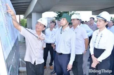 Chủ tịch UBND tỉnh Nguyễn Thanh Nhàn khảo sát các dự án cao tốc trọng điểm
