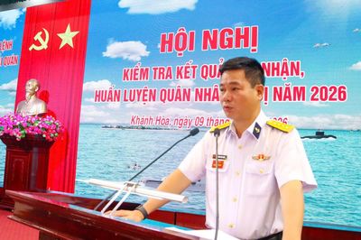 Vùng 4 Hải quân kiểm tra kết quả tiếp nhận, huấn luyện quân nhân dự bị năm 2026