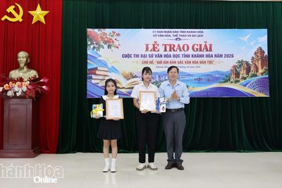 Trao giải Cuộc thi Đại sứ văn hóa đọc tỉnh Khánh Hòa năm 2026