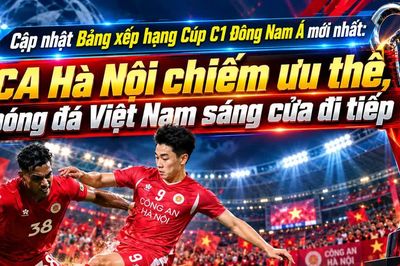 Cập nhật Bảng xếp hạng Cúp C1 Đông Nam Á mới nhất: CA Hà Nội chiếm ưu thế, bóng đá Việt Nam sáng cửa đi tiếp