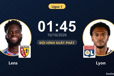TRỰC TIẾPTrực tiếp Lens vs Lyon: Lens nắm thế chủ động trên sân, chưa có bàn thắng