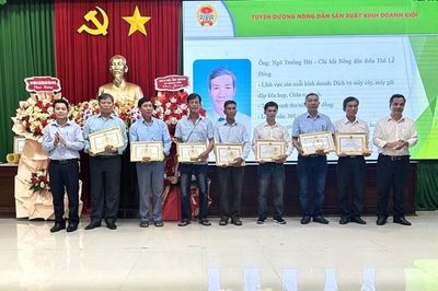 Quảng Điền biểu dương 25 hội viên nông dân tiêu biểu