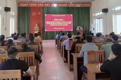 91 bí thư chi bộ, cấp ủy viên cơ sở xã Trường Hà bồi dưỡng nghiệp vụ công tác Đảng