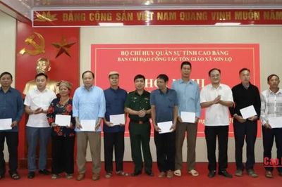 Bộ Chỉ huy Quân sự tỉnh nắm tình hình công tác tôn giáo tại xã Sơn Lộ