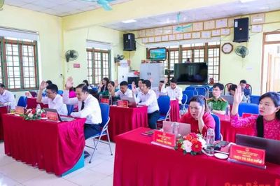 Kỳ họp thứ 4 (chuyên đề) HĐND xã Nam Quang