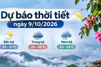 Thời tiết hôm nay 9/10: Miền Trung mưa rất to, Bắc bộ lạnh sáng sớm