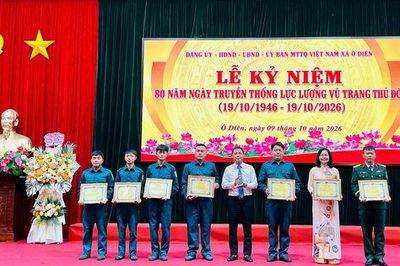 Xã Ô Diên kỷ niệm 80 năm Ngày truyền thống Lực lượng vũ trang Thủ đô