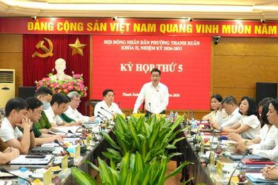 HĐND phường Thanh Xuân thông qua nghị quyết kiện toàn tổ chức bộ máy