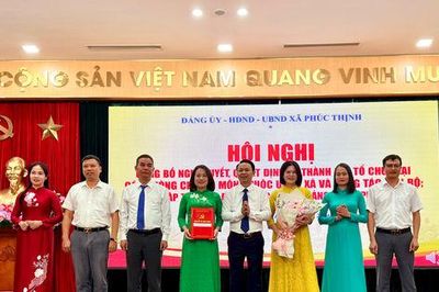 Xã Phúc Thịnh thành lập, tổ chức lại các phòng chuyên môn