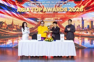 Asia Top Awards 2026 công bố 35 giải thưởng về văn hóa, nghệ thuật, giải trí