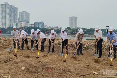 Hà Nội Khởi công dự án công viên, vườn hoa quy mô 11ha