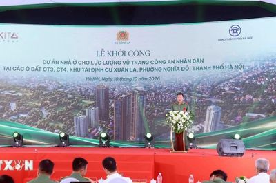 Hà Nội: Khởi công dự án nhà ở cho lực lượng Công an nhân dân tại Khu tái định cư Xuân La