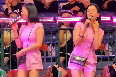 Lệ Quyên bị bắt gặp đi xem đấu bóng, có hành động khiến cả hội trường xôn xao
