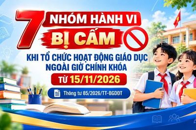 7 nhóm hành vi bị cấm khi tổ chức hoạt động giáo dục ngoài giờ chính khóa từ 15/11/2026
