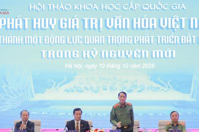 Khai mạc Hội thảo 'Phát huy giá trị văn hóa Việt Nam thành một động lực quan trọng phát triển đất nước trong kỷ nguyên mới'