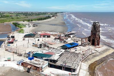 Cận cảnh hàng loạt công trình quanh Nhà thờ đổ Hải Lý ở Ninh Bình bị tháo dỡ