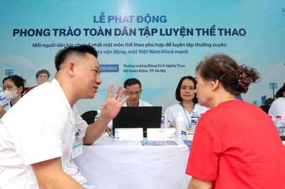 Kiểm tra sức khỏe, khám sàng lọc cho hơn 2.500 lượt người tại Lễ phát động phong trào toàn dân tập luyện thể thao