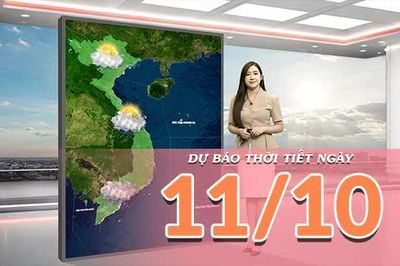 [Video] Dự báo thời tiết ngày 11/10/2026: Bắc Bộ và Bắc Trung Bộ ít mưa, Nam Bộ chiều tối có mưa dông