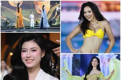 Những khoảnh khắc khó quên của các thí sinh tại đêm Chung khảo toàn quốc Hoa hậu Việt Nam 2026