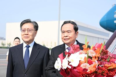 Chủ tịch Quốc hội Trần Thanh Mẫn đến Bắc Kinh, bắt đầu thăm Trung Quốc